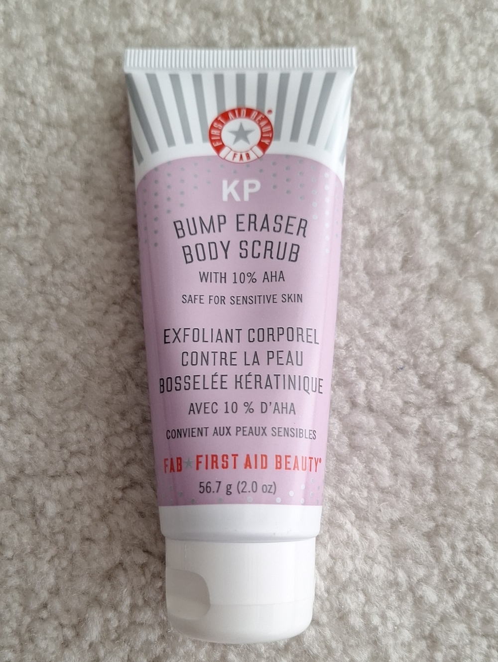 NEW First Aid Beauty KP Bump Eraser Body Scrub with 10% AHA 56.7g